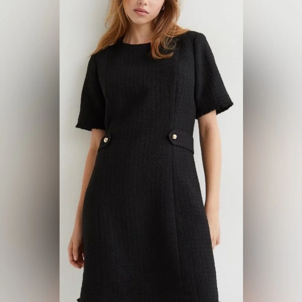 H&M WOOL BLEND MINI DRESS - S2533 - Picture 1 of 6